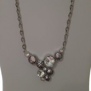 Silver Toned Choker Necklace